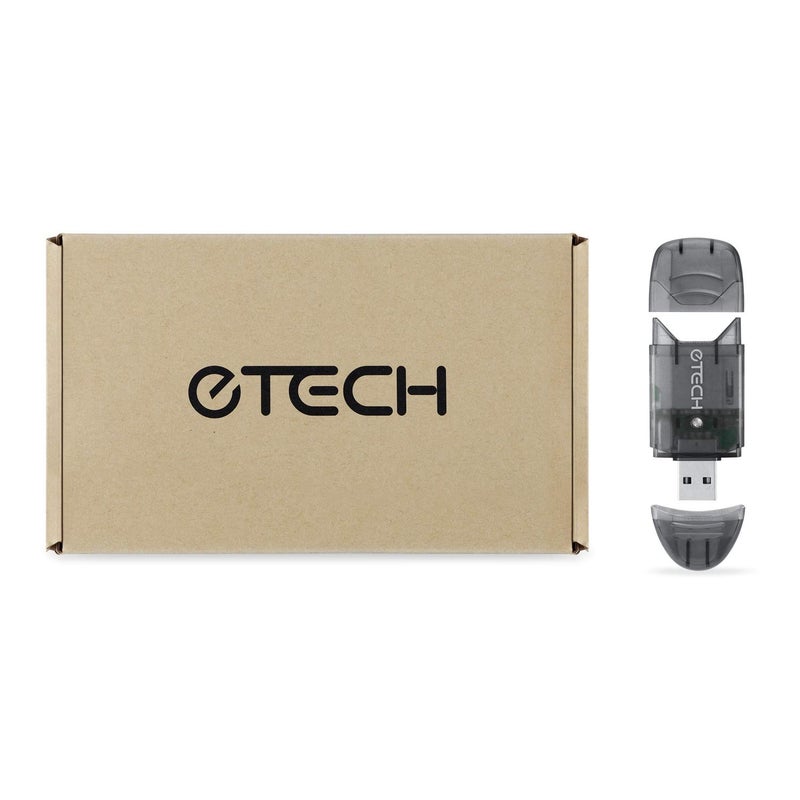 ETECH [5 Pack] eTECH Collection USB2.0 SDHC/SDXC Memory Card Reader/Writer - Support SanDisk Kingston 258GB 128GB 64GB SDXC SDHC SD MMC Ultra SDHC Extreme SDXC (Upgraded Version, Support SDXC) (Black) - Image 1